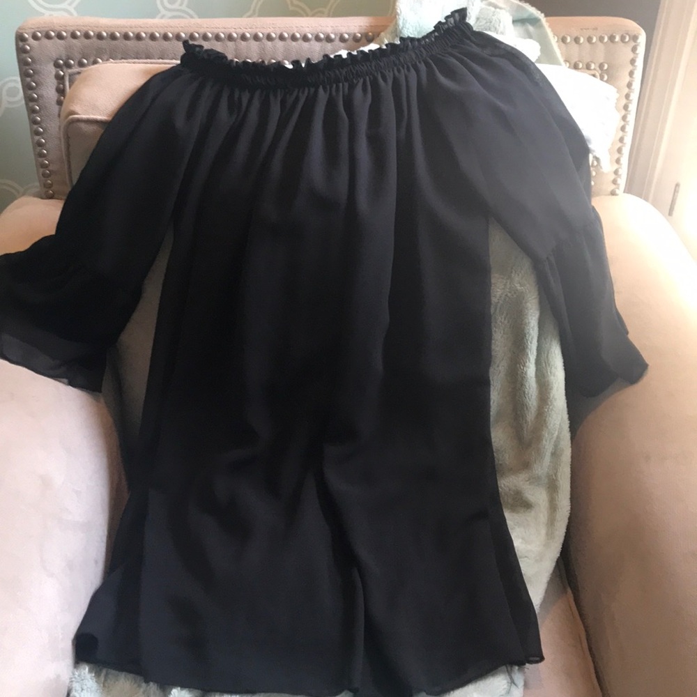 OFF THE SHOULDER SHIFT MINI DRESS